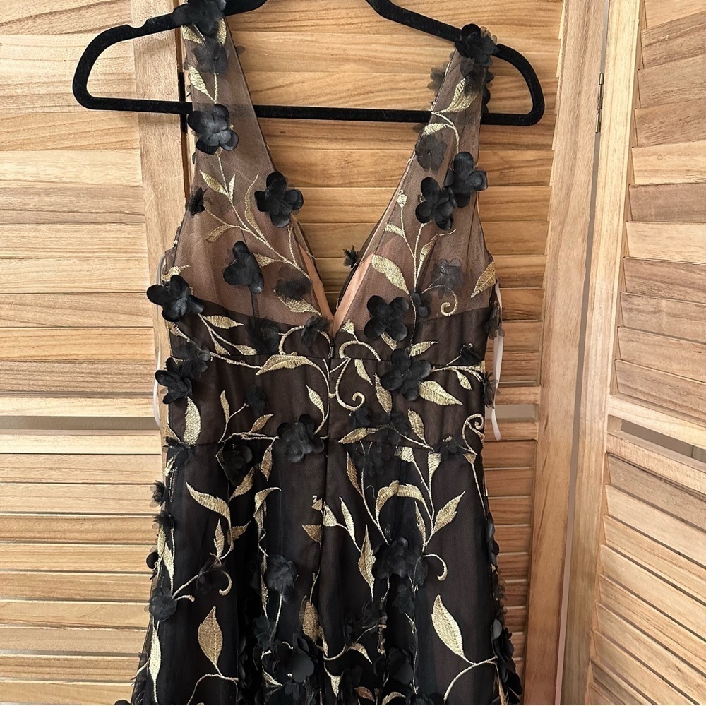 Marchesa Notte High-Low 3D Petal Cocktail Dress size 2 - Picture 7 of 9